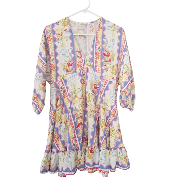 Label Of Love Wavey Stripes Beach Cover Up Dress Size S - Picture 1 of 7